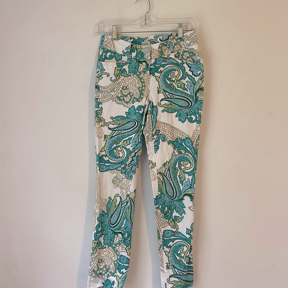 Cache Paisley cropped pants